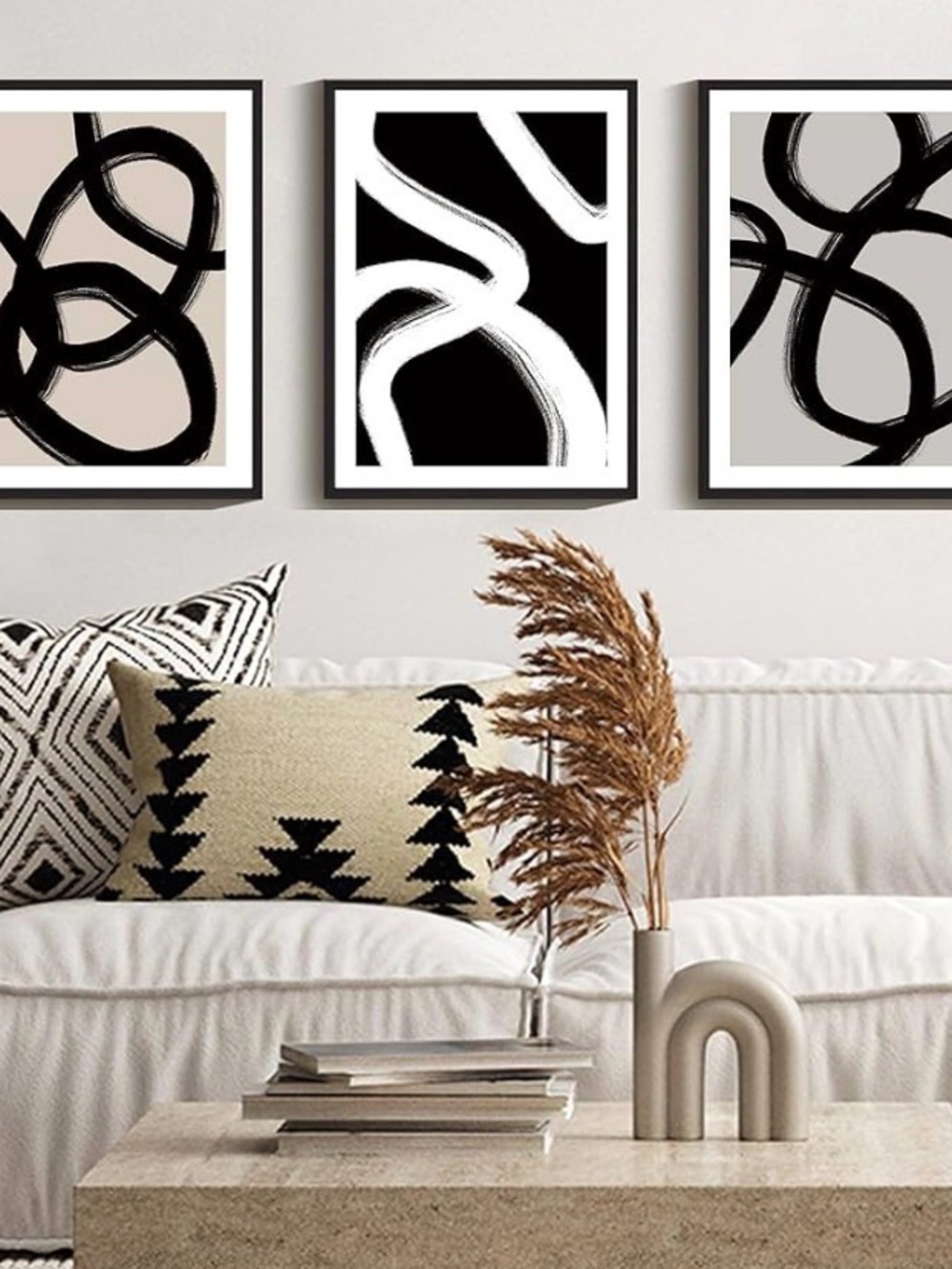 NEW⭐️3 PIECE ABSTRACT ART SET - Picture 3 of 6